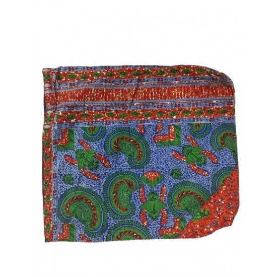 Printed Fabric Tote Bag with Zipper Closure and Shoulder Straps